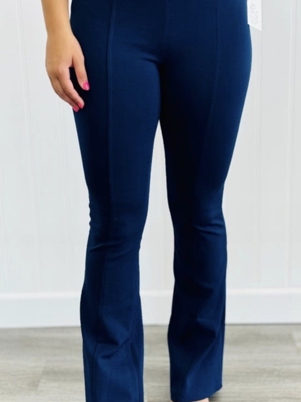 Dear Scarlett High-Rise Navy Flare Magic Pants for Women Size XL